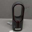 KONSIDEN Desk Fan Bladeless, 11.8 Inch Office Fan Small, Quiet, 3 Speed Adjustment, Touch Control, Easy to Clean, Desk Fans Small Quiet, Ideal for Office, Living Room, Bedroom (Gray/Dark Red)