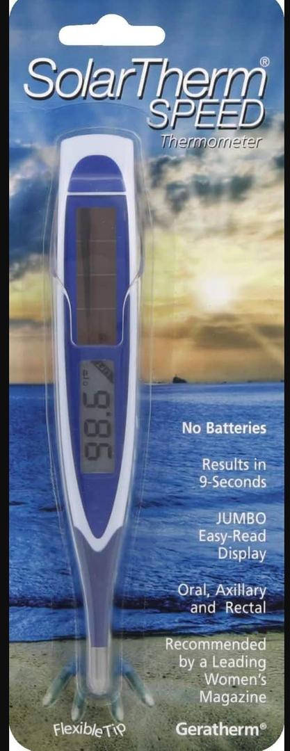 SolarTherm Speed Solar Powered Digital Thermometer