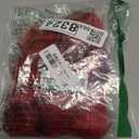 PATIKIL Faux Fur Pom Poms for Hats, 6 Pcs Fluffy Soft Fur Poms Balls with Elastic Loop for Keychain Knitting Hats DIY Scarves Gloves Bag Christmas, Red