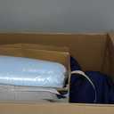 YENING 25x25 Memory Foam Outdoor Chair Cushions Waterproof 4 Inch Extra Thick Patio Seat Pads for Furniture Navy Blue Set of 2