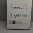 Black Elongated Toilet Seat Natural Wood Toilet Seat with Zinc Alloy Hinges, Easy to Install also Easy to Clean, Scratch Resistant Toilet Seat by Angol Shiold (Elongated, Black)