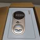 Goldenkey Small Kids Safe for Money, Digital Mini Safes with Keys&Code for Cash, Safe Box for Personal Items for Home, 6.69"D x 9.05"W x 6.69"H, Blue