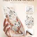 Dibrell for iPhone 16 Case, [Full Camera Protection] [Not Yellowing] [Military-Grade Drop Protection] Cute Clear Slim Shockproof Protective Phone Cover for Women Girls 6.1", Star Shell/Brown