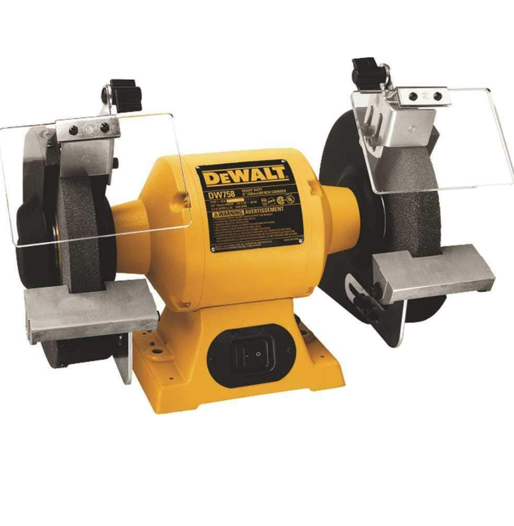 DEWALT 6 Inch Bench Grinder, 3,450 RPM (DW756)