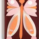DEMDACO Hanging Tile Wall Art Everyday Home Dcor, 5 x 7 Inch Acrylic, Butterfly Beauty Together