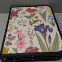 YihuiKo Small Camping Table, Vintage French Flowers Pattern Folding Table, Adjustable Height, Lightweight & Portable Outdoor Picnic Table with Carry Handle for Patio, Living Room, Travel, 16"D x 24"W x 27.5"H, Delightful Garden