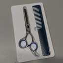 COOLALA Stainless Steel Hair Cutting Scissors Thinning Shears 6.5 Inch Professional Salon Barber Haircut Scissors Family Use for Man Woman Adults Kids