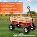 RRQ 10 Inch Solid Polyurethane Tire 4.10/3.50-4 Tire, 10" Flat Free Wheels with 5/8" Bearings, 2.2" Offset Hub for Garden Cart, Hand Truck, Lawn Cart, Mower (2 Pack)