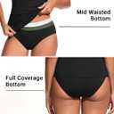 Daci Bandeau Tankini Swimsuits for Women - Two Piece Ruched Tummy Control Bathing Suit Strapless Swimwear with Bottom (XL)