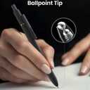 8 Pcs Gel Pens - 0.7mm Fine Point Smooth Writing Black Ink, Quick-Dry Long Lasting Fidge Pens, School & Office Supplies for Men Women