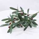 SzJias Olive Branches for Vases Artificial Olive Branches Faux Tree Branches Stems for Vase (3 Branches, 28.7 inch/Each)