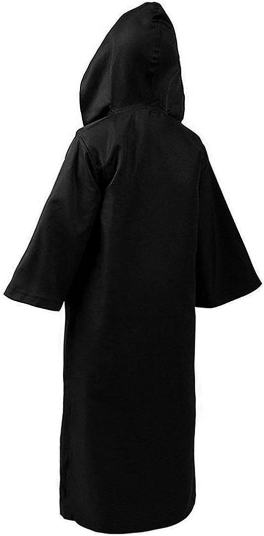 YLYGJGL Long Hooded Wizard Witch Cloak for Halloween Cosplay Costumes Men Women Medieval Renaissance cape Monk Robe, Small