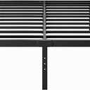 18 Inch High Platform Metal King Size Bed Frame, King Bed Frame no Box Spring Needed, Heavy Duty, Noise Free, Easy Assembly, Black