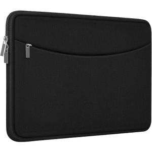 17-17.3 Inch Laptop Sleeve, Shockproof Protective Carrying Computer Cover Bag with Accessory Pocket, Portable Laptop Case Compatible with HP, Dell, Lenovo, Lenovo, Acer, Black
