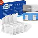 Bedsheet Holder with Lock Strips | Bedsheet Tucker Tool for Corners | Durable Straps Keep Sheets Firm & Tight | Universal Fit Mattress Lifter & Tuck Tool (White)