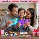 2 x Shoe Charms Valentines Day Cards Gifts for Boys Girl Classroom Exchange, 24 pcs Valentines Cards with 48 Shoe Charms for Kids School Party Favor