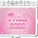 XCKALI Pink Prom 2026 Graduation Backdrop 8x6FT
