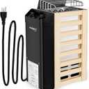 2KW 110V Sauna Heater with Plug, Electric Sauna Heater, 3h Timer for Small Sauna Rooms (100 Cu.Ft.), Fast Heating, No Wiring Needed