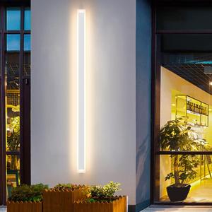Aipsun Porch Wall Lights 59inch Long Strip Modern Outdoor Wall Light Fixture, White Wall Mount Lighting Sconce Exterior Lights Wall Sconce 3000K for House Living Room Corridor(1 Pack)
