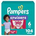 Pampers Diapers - Cruisers 360 - Size 6, Count Undetermined Babyproof up to 100% Leakproof Pull-On Diaper