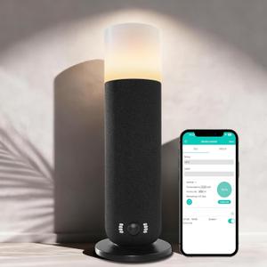 Smart Waterless Essential Oil Diffuser,Scent Diffuser for Home,Hotel Collection Diffuser APP Control,Ambient Lighting,Covers Up to 2000 Sq.Ft Aromatherapy Diffuser for Bedroom Spa Yoga Office Black