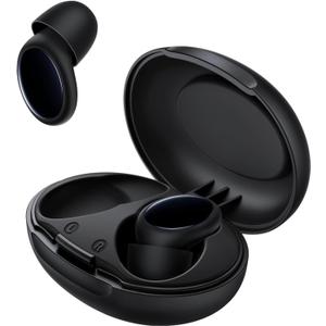 Ear Plugs for Sleeping Noise Cancelling, 45dB Ear Plugs for Noise Reduction Silicone Earplugs for Concert, Snoring, Focus, Work, Reusable Hearing Protection Ear Plug with Case & 8 Pair Eartips Black