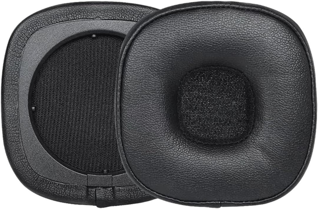INF Replacement Earpads Cushions Compatible with Marshall Major IV On-Ear Headphone, 1 Pair Protein Leather Ear Pads with Soft Memory Foam, Noise Isolating Earpads(Black)