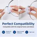 Replacement Nasal Pillow Cushion for ResMed AirFit P10, Compatible with Original Airfit P10 Frame, Reliable Seal & Soft Replacement Silicone CPAP Mask Cushion, 2-Pack, Small
