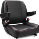 SEATIN Universal Forklift Seat,Tractor Seat,with Micro Switch,Armrest and Safety Belt,for Tractor,Mower,Skid Loader,Telehandler,Backhoe,Excavator Dozer