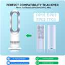 Replacement Fan Remote Control Compatible for Dyson DP01 DP03 TP02 TP03 Pure Cool Link Purifying Fan, Part Number 967400-01 (Sliver Color with Battery) (Silver)