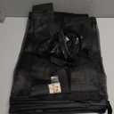 Magnetic Screen Door Mesh, Self Sealing Closure No Gap, Anti-Insect Bug Mosquito Magnetic Door Curtain Net Fine Mesh Screen with Side Hook, Black