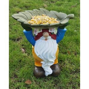 Garden Gnome Bird Feeder - Weatherproof Outdoor Decor for Yard & Patio