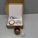 Wooden Whiskey Glasses Set of 2, Handmade Old Fashioned Bourbon Drinking Glass, Great Bourbon Whiskey Gifts for Men, Dad, or Brother, Father's Day, Birthday Gifts(10oz)