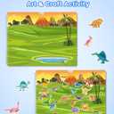 D-FantiX Animal Sticker Books for Toddlers 2-4 Years, Coloring Books for Kids Ages 2-4-6-8, 500+ Kids Stickers, Toddler Toys Road Trip Activities, Gifts for Girls Boys, Christmas Stocking Stuffers