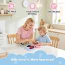 Daximo 3 Pack Silicone Snack Containers with Lids for Kids  Reusable Double Compartment Leak-Proof Silicone Snack Container  Dishwasher Safe Snackle Box for a Healthier Snack Time