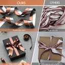 2 x Pretty Jolly Silver Gray Metal Glossy Ribbon for Gift Wrapping Handmade Bright Fabric Glitter Ribbon for Flower Bouquet Double Sided Sparkly Ribbons for DIY Crafts Wedding Invitations 1 Inch 20Yds