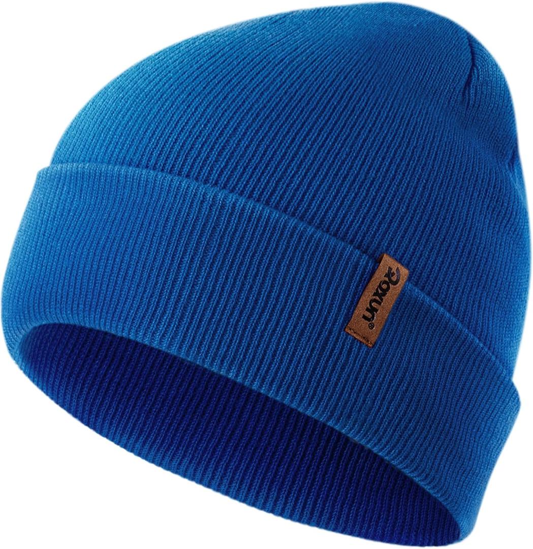 Beanie for Men/Women Winter Hat Knit Cuffed Soft Warm Unisex Skull Stocking Cap (Indigo)