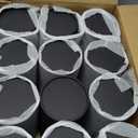 WENPACK Paperboard Tube With Lid Round Cardboard Box Container (3.22" D*6.62" H, black)