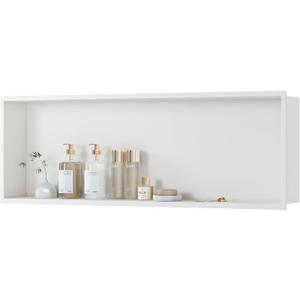 Stainless Steel Shower Niche 36" X 12", No Tile Needed Wall Niche, Recessed Shower Shelf for Bathroom Storage, Matte White