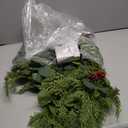 Breeze Touch Christmas Garland with Lights, 6FT Prelit Christmas Greenery Garland Battery Operated Lighted Garland with Eucalyptus Leaves for Mantle, Stairs Railing, Indoor and Outdoor Decoration