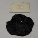YANIBEST Silk Bonnet Satin Bonnet for Sleeping Women and Men, Adjustable Double Layer Hair Bonnet for Curly Braids Hair (Large, 02-black)