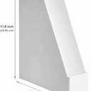 Amazon Basics Rectangular Plastic Desk Organizer, Magazine Rack, White, 2-Pack