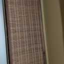 3 Panel Room Divider Short Folding Screen Divider,Double Sided Bamboo Divider Screen for Room Separation,Brown,47.2" H x 46.1" W