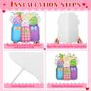 Thyle 3 Pcs St Patricks Day Outdoor Decorations Valentines Yard Signs Love Mason Jar Lawn Signs with Garden Stakes St Patricks Day Easter Romantic Holiday Decor for Home Outside Lawn Garden Porch Yard