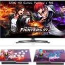 FVBADE [32000 Game in 1] 78S Pandora Box Retro Games Arcade Game Console with Two Separate Host for PC & Projector & TV 3D Games 1-4 Players Category Favorite List Save/Search/Hide/Pause/Delete