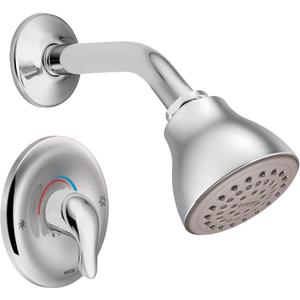 Moen Chateau Chrome Shower Trim Kit  Single Handle Posi-Temp Eco-Performance, Valve Required (Sold Separately), TL182EP