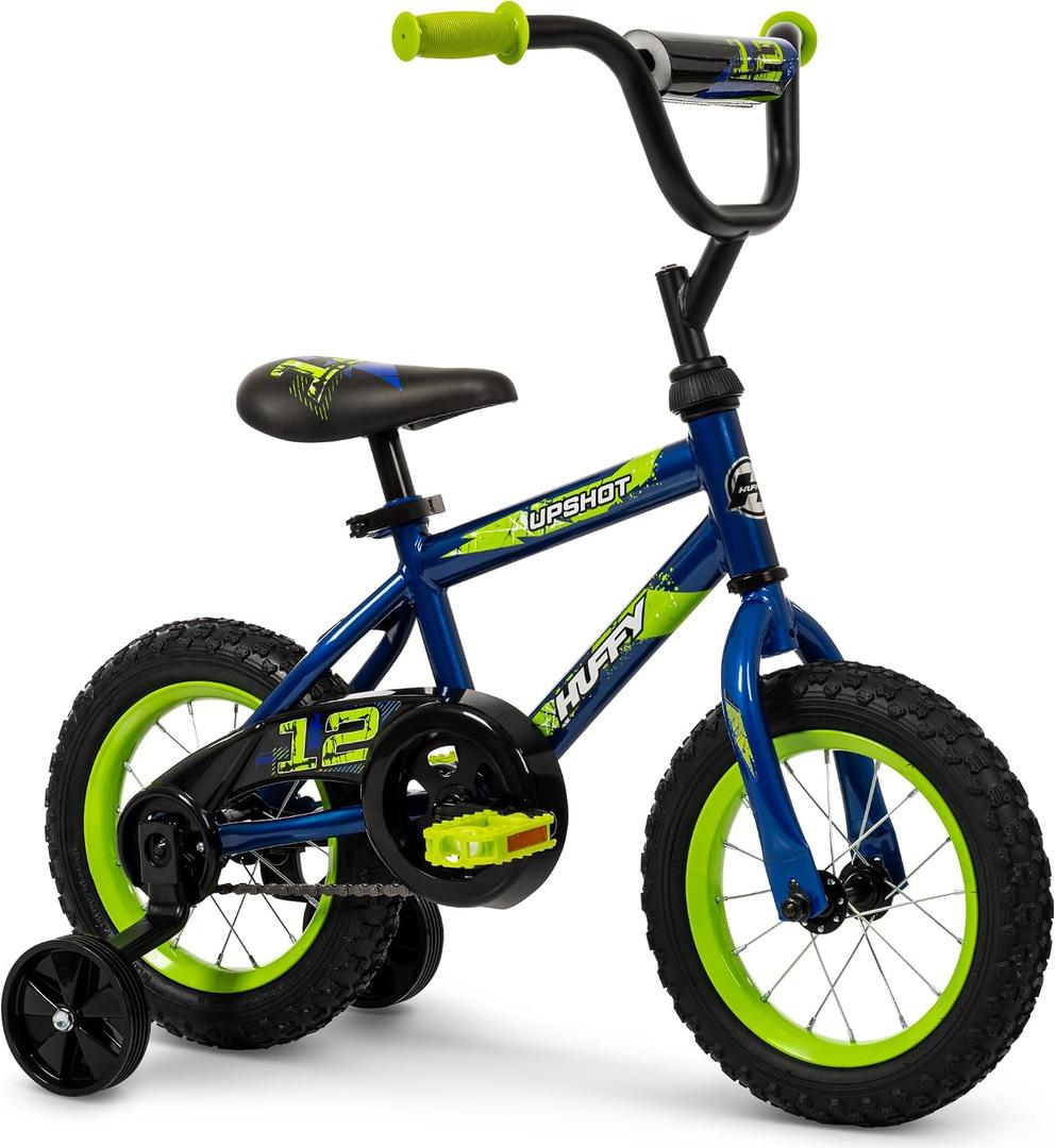 Huffy Upshot 12/16/20 Inch Boy's Bike for Kids, Removable Training Wheels, BMX Design, Designed for Growth, Durable Construction, EZ Build Assembly