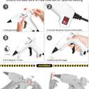 Hot Glue Gun Kit with 30 Sticks, 20W Fast Preheating Mini Hot Glue Gun and Sticks Set for School Crafts DIY Arts and Quick Home Repairs, White