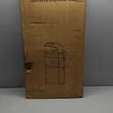 3-Tiers Narrow Bathroom Floor Storage Cabinet 7.1 Plastic Drawers Organizer with Tissue Box and Wheels Slim Waterproof Bathroom Cabinet for Small Kitchen Laundry Living Room Toilet Gap