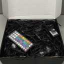 RGB Outdoor Ground Lights, 200Ft Color Changing Pathway Lights with Remote & App Control, Waterproof Walkway Lighting, Wired for Garden Yard Lawn Patio Best for Holiday Party